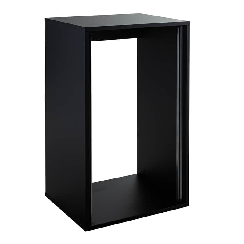 MUSIC STORE Studio Rack 20HU Black Straight - Studio Rack image 1