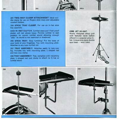 *Rogers Two-Way Clamp Attachment #281 Angled Swivomatic Hex Mount Cowbell/Stick* image 4