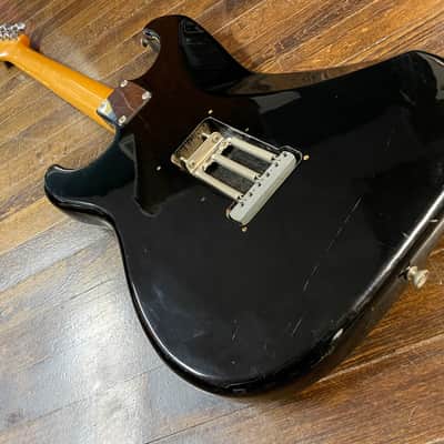 1985 Fender Japan Squier SST-30 'E' Serial Stratocaster with Rosewood Fretboard Black MIJ image 12