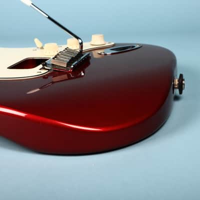 2003 Squier Stratocaster Loaded HH Humbucker Configuration Guitar Red Body image 14