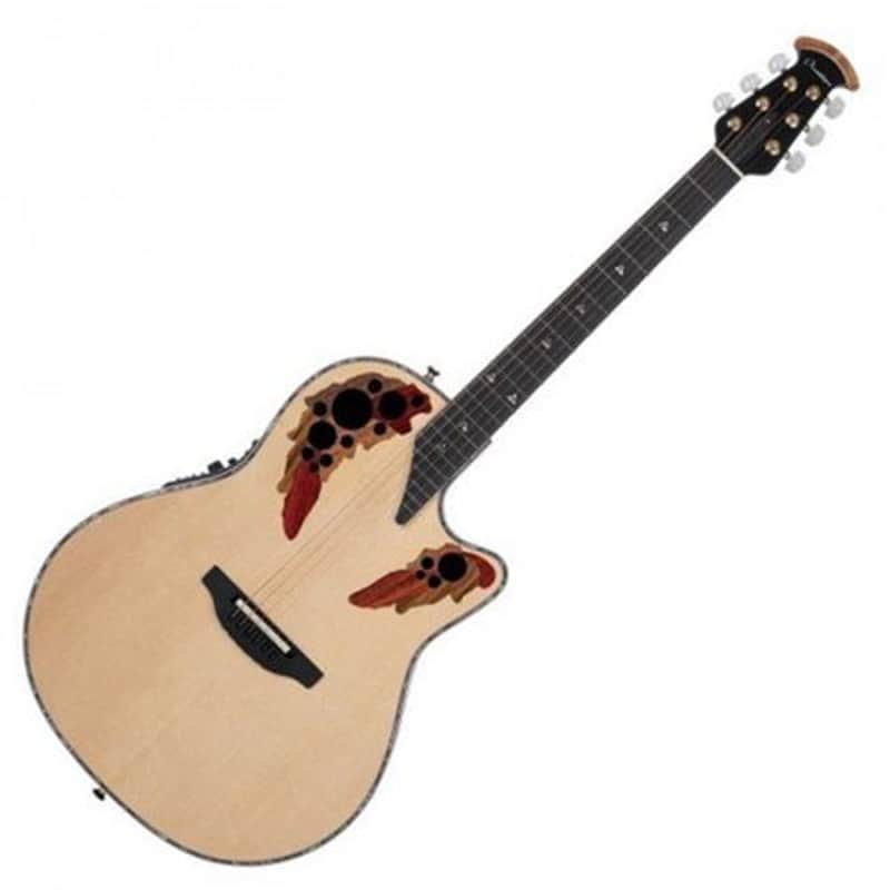 Ovation American LX Custom Elite® Deep Contour Natural 6-String Guitar w/ Hardshell Case image 1