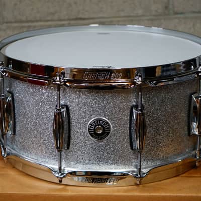 Gretsch GS651415 Brooklyn Series 6.5x14" Snare Drum in Silver Sparkle image 1
