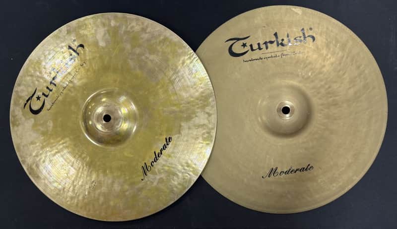 Turkish Moderate 14 Hi-Hat 14-inch Charleston for an acoustic drum kit image 1