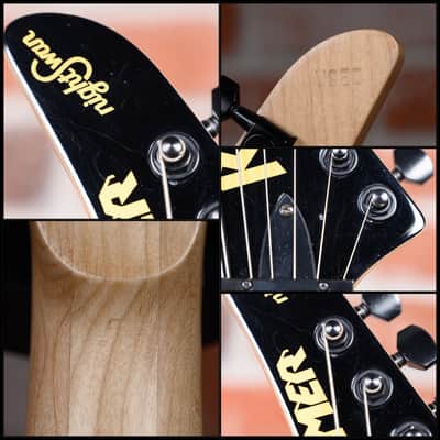 Kramer Original Collection NightSwan Black with Blue Polka Dot 2022 w/Gator Hardshell Case image 11