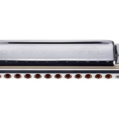 Seydel DELUXE STEEL Chromatic Harmonica,  Key of G. New with Full Warranty! image 5