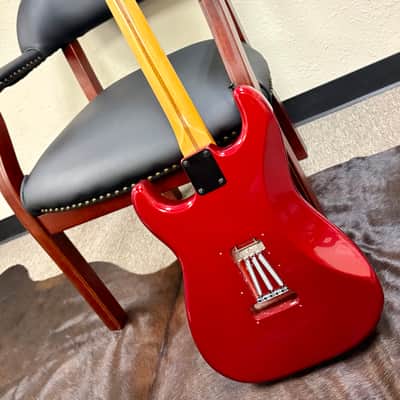 Fender Standard HSS Stratocaster with Rosewood Fretboard 2009 - 2017 - Candy Apple Red image 8