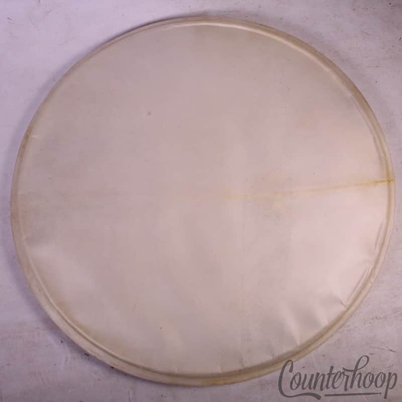 Premier 20"Calf Skin Bass Drum Resonant Head Vintage 50s Elite Pre-International image 1