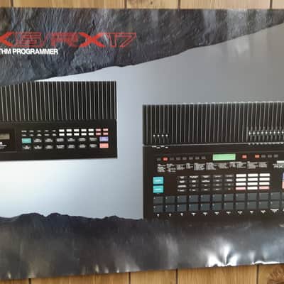 Yamaha DX7II FD and RX5/RX17 original POP wall posters c. 1987 image 5