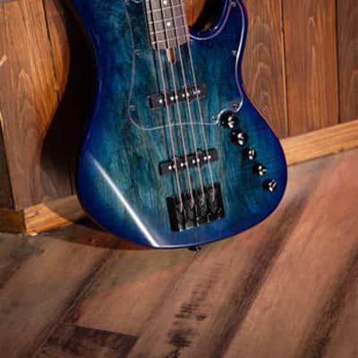 Cort GB-Fusion 4, Blue Burst, 4-String Bass image 24
