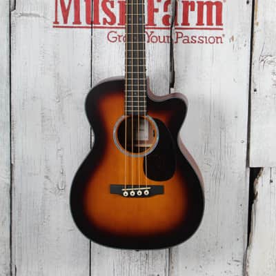 Martin 000C Jr-E Bass Burst 4 String Acoustic Electric Bass Guitar with Gig Bag image 4