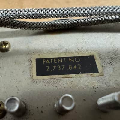 Gibson Vintage 1960's Patent Number Sticker Non T Top PAF Pickup SG ES Purple Wire image 8