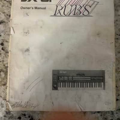 Roland JX-8P Owners Manual 80s keyboard polyphonics synthesizer Vintage