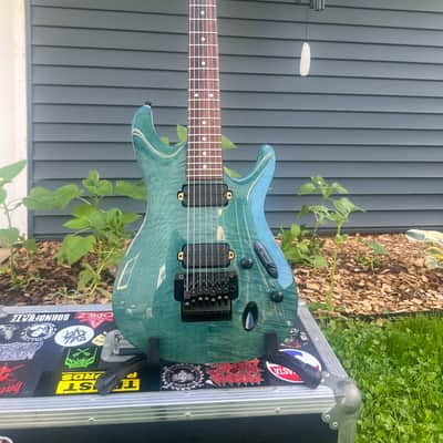 Ibanez S7420FM 7 String Trans Blue 2000 With MR500C Case image 1
