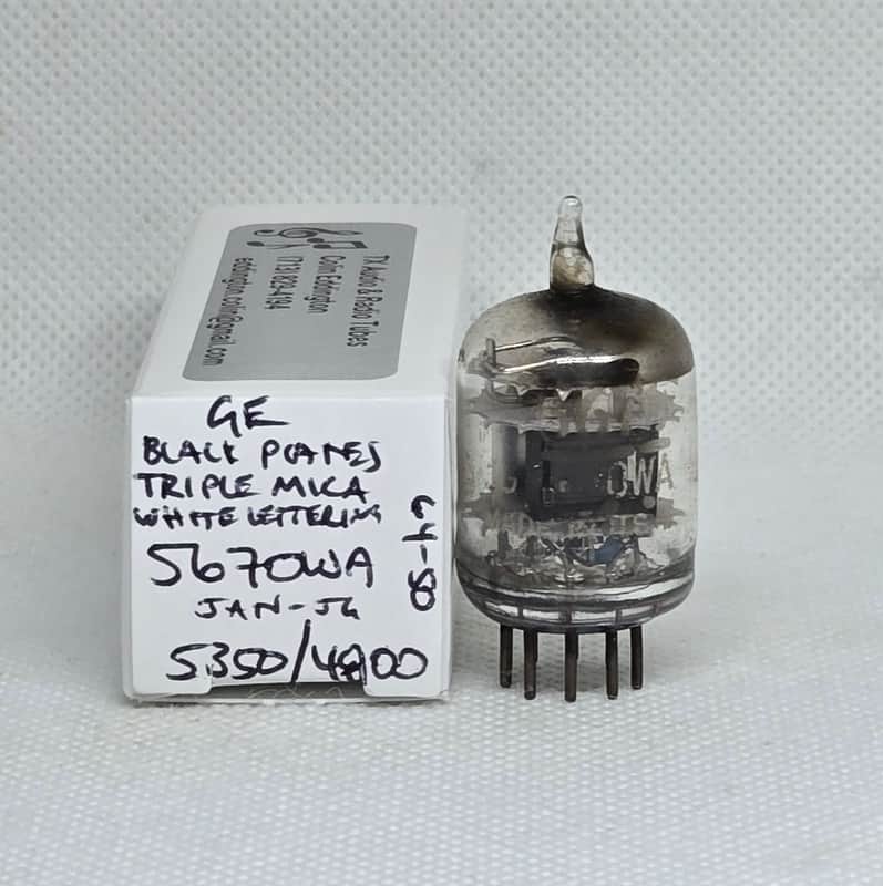 GE JAN 5670WA Black Plate Triple Mica Balanced Single NOS 5670