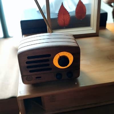 Elvis Wooden small speaker 1990 Brown image 1