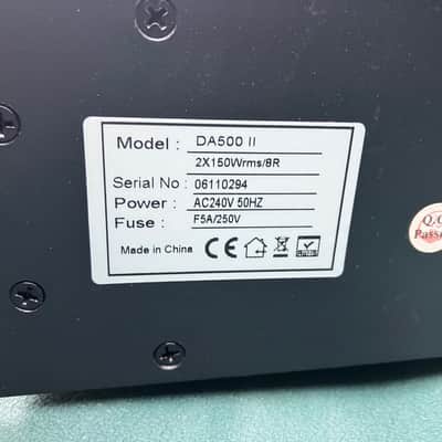 W-Audio DA500 500w Pro Power Rack Mount Amp Amplifier - Boxed - Tested - Working image 3