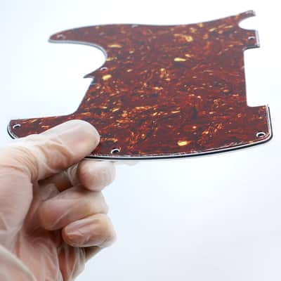 Replacement Tele Esquire Style Guitar pickguard ,4ply Red Tortoise image 3