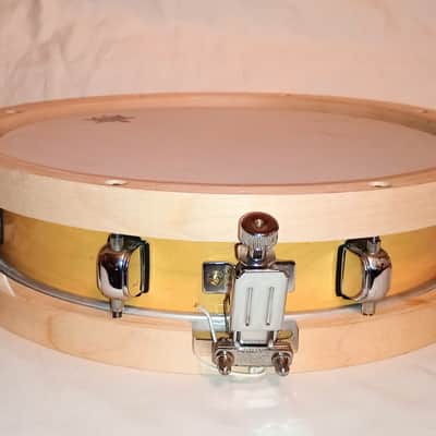 TAMA PICCOLO SNARE DRUM (see video)13" 8L 80's - NATURAL LACQUER-FREE SHIP TO C-USA! image 8