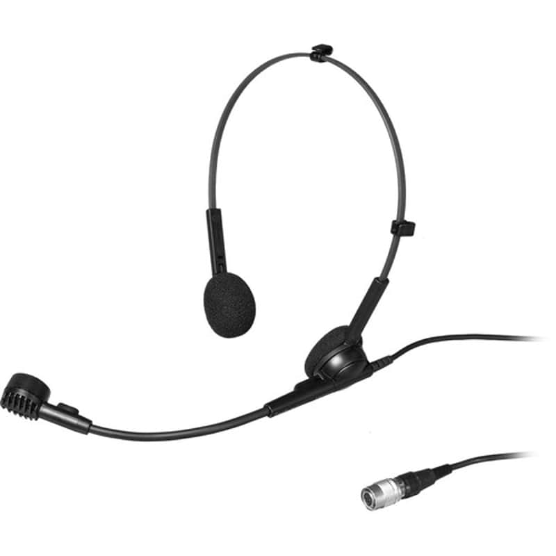 Audio-Technica Pro 8HEcW Hypercardioid Dynamic Headworn Microphone - Black image 1