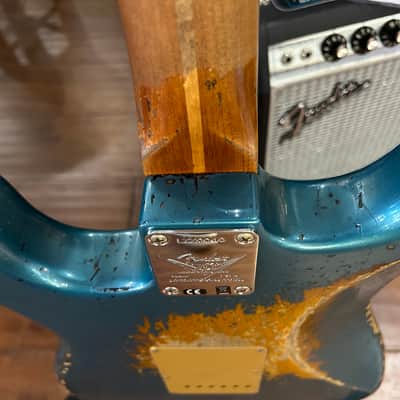 Fender Custom Shop Limited Edition ‘54 Stratocaster Super Heavy Relic - Aged Ocean Turquoise over 2-Color Sunburst /7lbs. 9.6oz #LXX0040 image 14