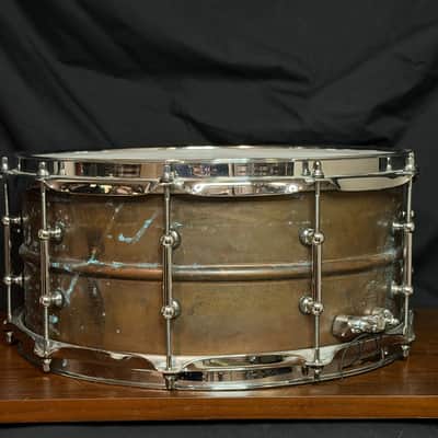 Ludwig LC663T Copper Phonic 6.5x14" 10-Lug Snare Drum with Tube Lugs 2016 - Present - Raw Copper image 8