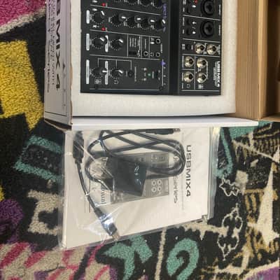 ART USBMIX4 Project Series 4-Channel Mixer with USB Interface 2013 - Present - Black image 1