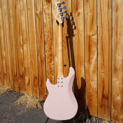 G&L Custom Shop USA LB-100 Nitro Shell Pink 4-String Electric Bass Guitar w/ Black Tolex Case image 9