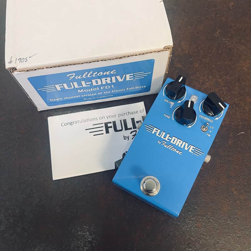 2018 Fulltone FD1 Full-Drive 1 Overdrive Blue