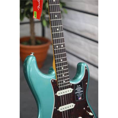FENDER American Professional Classic Stratocaster Faded Sherwood Green Metallic image 7