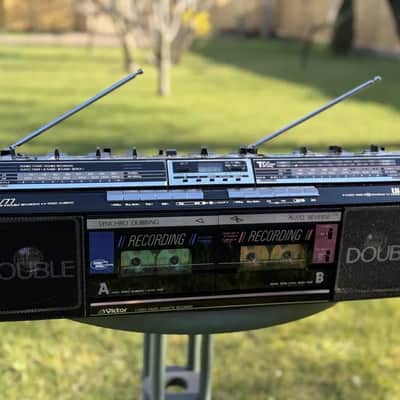 Victor RC-W77 Rare Vintage Boombox Serviced Tested Stereo Hi-Fi Analog image 18
