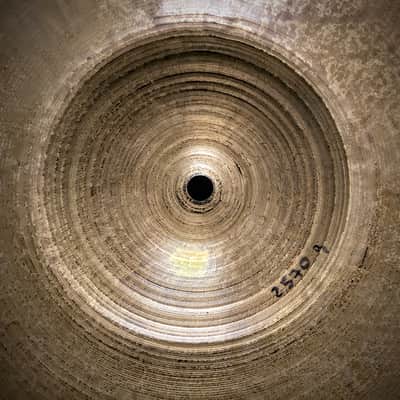 Zildjian Avedis 22" Vintage Block Stamp Hollow Logo 1954/1957 Sizzle Thin Light Jazz Crash Ride - 2570 grams image 4