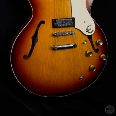 Epiphone Riviera from 1967 converted to stoptail with case image 5