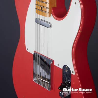 Fender Custom Shop 56 Telecaster Journeyman Aged Fiesta Red 2019 Used (Cod. 1451UG) image 9