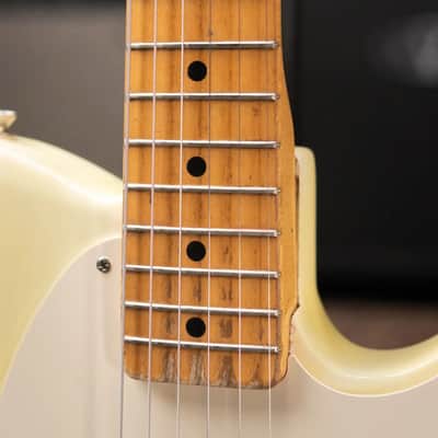 Fender 1956 Esquire Electric Guitar - Refinished Yellow with Hardshell Case - Used image 14