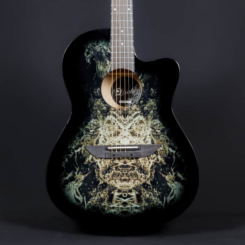 Lindo B-STOCK 933C Alien Black Acoustic Guitar & Gigbag (Minor Cosmetic Imperfections) image 1