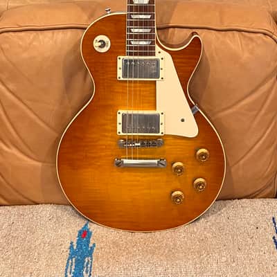 2014 Gibson Custom Shop Les Paul 1959 Reissue r9 - Sunrise Teaburst VOS image 11