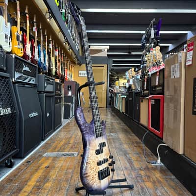 Spector Euro 4 CST Bass Guitar Natural Violet Burst Gloss w/Padded Gig Bag image 5