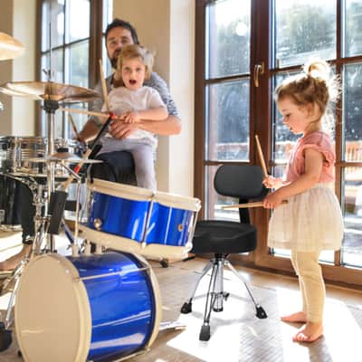 Hydraulic Drum Throne Stool w/ Backrest – Adjustable Height, 360° Swivel, Thick Saddle Seat, Heavy Duty Drummer Seat image 6