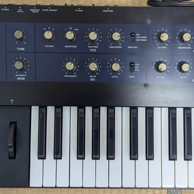 Serviced Korg PolySix 1980s - Navy Blue With Tubbutec Midi Kit image 4