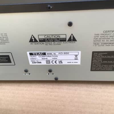 Teac - AD850SEB - AD 850 Cassette Deck USB Rec. CD Player - Black image 7