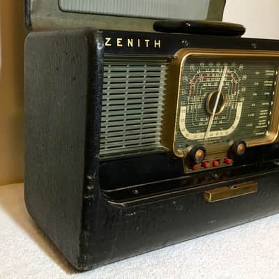 Vintage Zenith Trans Oceanic H-500 Wave Magnet Shortwave Radio Works Good Condition image 11