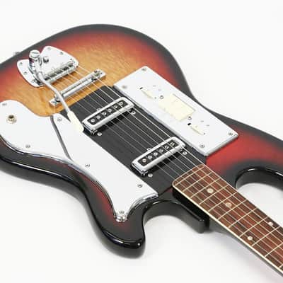 1966 Teisco Del Rey VN2 Baritone Electric Guitar - Very Cool Bari Model in 100% All Orig. Condition! image 4
