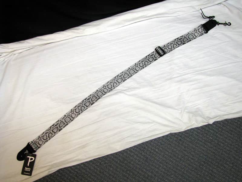 PERRI'S LPCP-365 Snake Skin Print (faux) Guitar Strap image 1