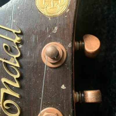 Mondell Custom Guitars Model T “Spanish Galleon” 2023 - Gold Leaf Metal Mosaic Top - Brazilian Rosewood Fingerboard image 5