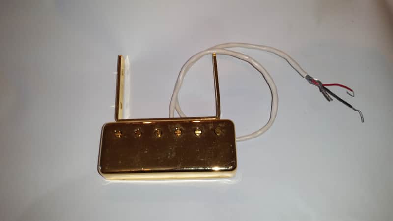 Floating Mini Humbucker pickup reads 14.44 gold color image 1
