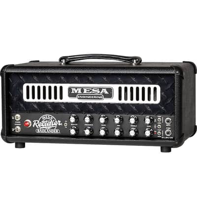 Mesa Boogie Badlander 25 All Tube Guitar Amp Head, Black Bronco, Black Diamond Plate image 2