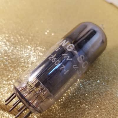 Tung-Sol 12BH7A tNOS AT1000 TESTED Vacuum Tube black plate 12BH7 dual triode 1950-1960 image 5
