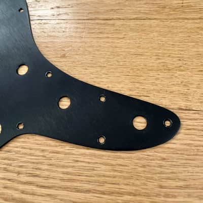 Tone-Guard Jazzmaster Pickguard (No Rhythm Circuit) - Black Anodized Aluminum image 5