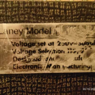 1972 Laney Supergroup PA Tube Amp Head Shell image 6