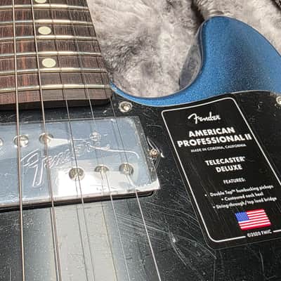 Fender American Professional II Telecaster Deluxe BRAND NEW 75th ANNIVERSARY Dark Night Burst Rosewood USA Tele Vintage 60s 70s Reissue Oversized Headstock Electric Guitar image 7